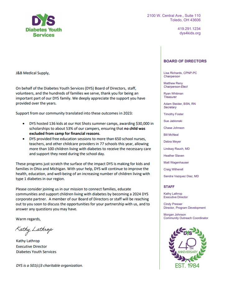 Dys Support Letter